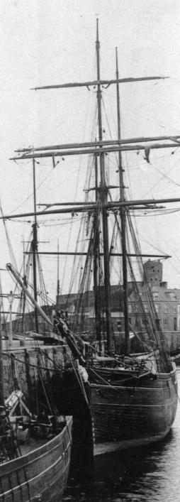 A brigantine in St Peter Port Harbour (c) The Priaulx Library